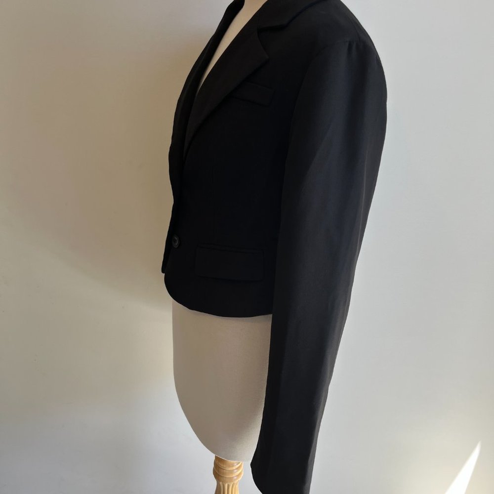 Dotti Black Tailored Button Up Long Sleeve Classic Career Jacket Size 10 - Picture 4 of 12